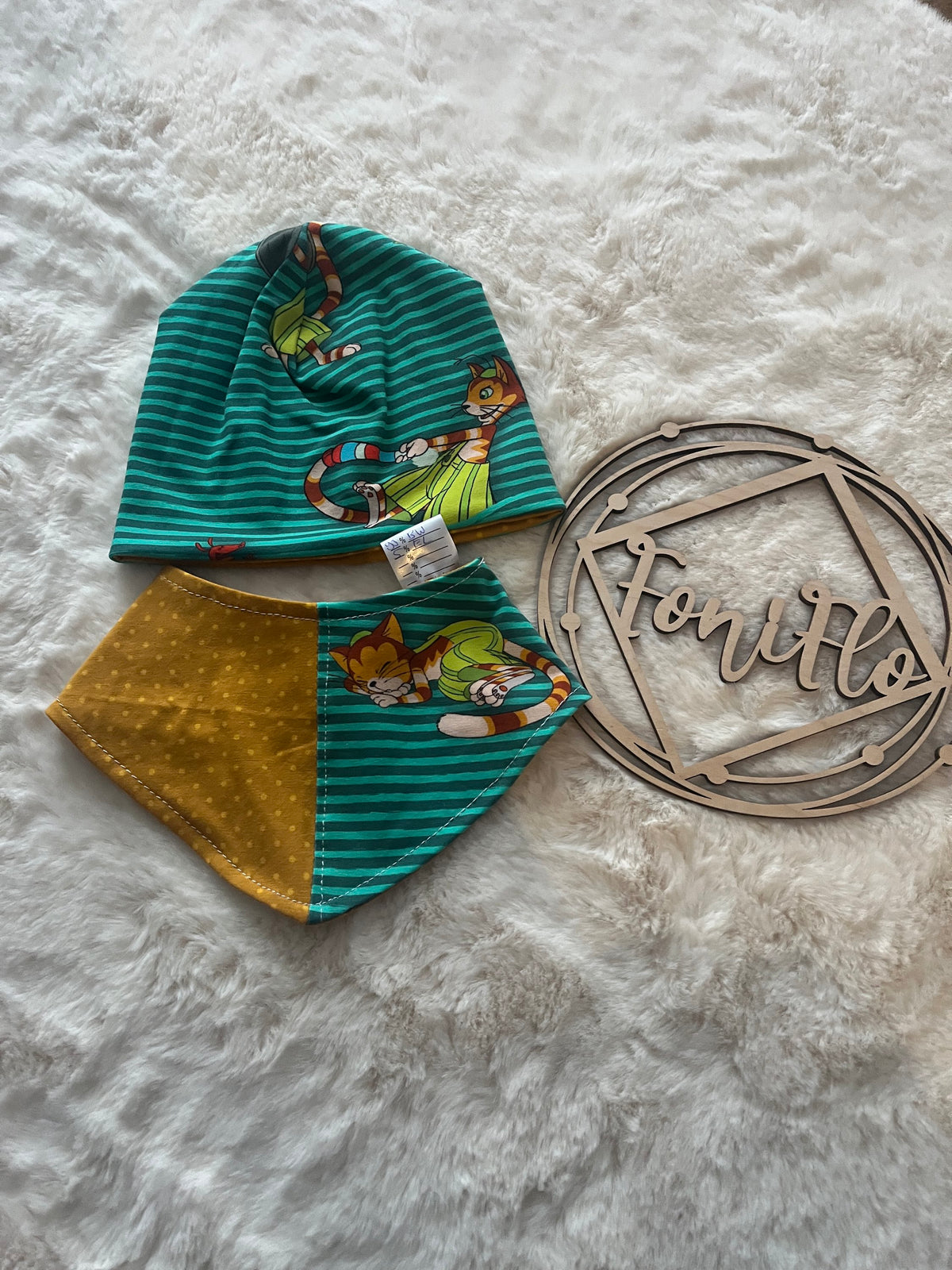 Beanie & Halstuch Kopfumfang 43/45