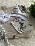 New Born Geschenk Set Beige Reh Gr. 56